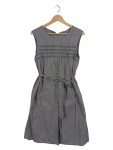 Vorschaubild 1 von Damen Freizeitkleid Gr. 38 Grau Baumwolle Ärmellos Sommerkleid