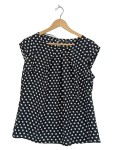 Vorschaubild 1 von Damen Bluse Schwarz Punkte Gr. 38 Polka Dot