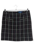 Vorschaubild 1 von Damen Faltenrock Kariert Schwarz Gr. 40 L