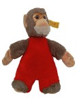 Vorschaubild 1 von Kuscheltier Affe Plüschtier Braun Rot 19 cm Knopf im Ohr
