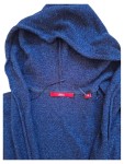 Vorschaubild 3 von Damen Strickjacke Cardigan Blau Meliert Kapuze Gr. 38 M Baumwolle