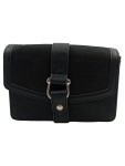 Vorschaubild 1 von Umhängetasche Damen Schwarz Leder 21x15 cm Tasche Crossbody