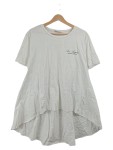 Vorschaubild 1 von Damen T-Shirt Los Angeles Weiß Gr. 40 L Asymmetrisch Casual Baumwolle