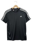 Vorschaubild 1 von Kinder T-Shirt Sportshirt Gr. 164 Schwarz 3-Streifen AEROREADY