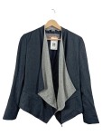Vorschaubild 1 von Damen Jeansjacke Blau Gr. 40 Asymmetrisch Modern