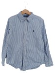 Vorschaubild 1 von Business Hemd Kinder Gr. 130/128 Blau Gestreift Baumwolle