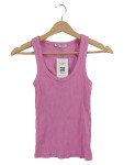 Vorschaubild 1 von Damen Top Tanktop Rippstrick Pink Gr. 36 S Basic Ärmellos