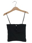 Vorschaubild 1 von Damen Top Spaghettiträger Rippstrick Schwarz Gr. 36 S Basic