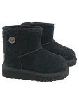 Vorschaubild 1 von Classic Mini Kinder Stiefel Schwarz Gr. 22 Leder Winterstiefel