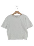 Vorschaubild 1 von Damen T-Shirt Kurzarm Weiß Basic Baumwolle Gr. 36 S