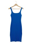 Vorschaubild 1 von Damen Kleid Freizeitkleid Midikleid Blau Gr. 36 S Basic Ärmellos