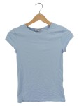 Vorschaubild 1 von Damen T-Shirt Kurzarm Blau Gr. 36 S Basic