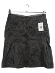 Vorschaubild 1 von Damen A-Linienrock Grau Gr. 36 Blumenmuster Casual Baumwolle