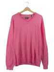 Vorschaubild 1 von Herren Pullover V-Ausschnitt Pink Gr. L 50 Baumwolle