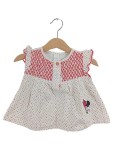 Vorschaubild 1 von Sommerkleid Weiß Gepunktet Minnie Maus Gr. 74