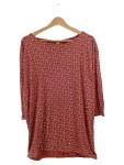Vorschaubild 1 von Damen Pullover Rot Gr. 42 Florales Muster Casual 3, 4-Arm