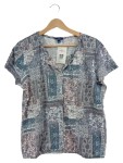 Vorschaubild 1 von Damen T-Shirt Gr. 42 XL Mehrfarbig Paisley Muster Bohemian Freizeit