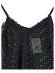 Vorschaubild 2 von Damen Nachthemd Gr. 34 XS Schwarz Punkte Spitze Träger
