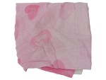 Vorschaubild 1 von Damen Loop Schal Rosa Baumwolle Herzen Muster Fransen 80x66cm