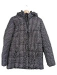 Vorschaubild 1 von Steppjacke Damen Gr. 38 M Schwarz Kariert Kapuze Casual