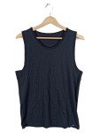 Vorschaubild 1 von Unterhemd Herren Gr. XL Schwarz Polyamid Elasthan Uni Basic Ärmellos Alltag