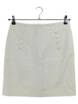 Vorschaubild 1 von Damen A-Linienrock Weiß Gr. 36 Maritim Zierknöpfe Midirock