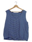 Vorschaubild 1 von Damen Top Gr. 46 3XL Blau Weiß Gestreift Maritim Baumwolle