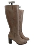 Vorschaubild 1 von Damen Langschaftstiefel Stiefel Braun Leder Gr. 39 Absatz Klassisch