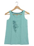 Vorschaubild 1 von Mädchen Top Tanktop Türkis Pferde-Print Gr. 158