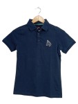 Vorschaubild 1 von Kinder Poloshirt Blau Gr. 146 (158, 164) Pferde-Print