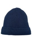Vorschaubild 1 von Strickmütze Beanie Blau Rippstrick Kinder Gr. 49-52