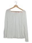 Vorschaubild 1 von Damen Langarmshirt Weiß Gr. 38 M Basic Uni Casual