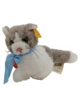 Vorschaubild 1 von Kuscheltier Katze Minka Grau Plüschtier Knopf im Ohr 077364 18cm