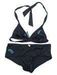 Vorschaubild 1 von Damen Bikini Schwarz Gr. 38 B Paisley Stickerei Perlen
