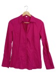 Vorschaubild 1 von Damen Bluse Pink Gr. 36 S Langarm Knopfleiste Klassisch Business