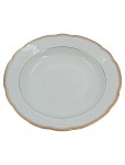 Vorschaubild 1 von Essteller Teller Porzellan Weiß Goldrand 23, 5 cm Klassisch