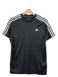 Vorschaubild 1 von Kinder T-Shirt Sportshirt Gr. 164 Schwarz 3-Streifen Kurzarm