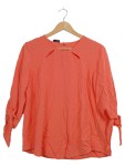 Vorschaubild 1 von Damen Pullover Orange Gr. 42 XL Cut-Outs Schleife Casual