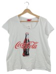 Vorschaubild 1 von Damen T-Shirt mit Flaschen-Logo Weiß Gr. 40 L Casual
