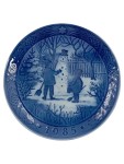 Vorschaubild 1 von Sammelteller Weihnachtsteller 1985 Schneemann Porzellan