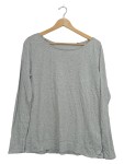 Vorschaubild 1 von Damen Langarmshirt Gr. 36 S Grau Basic Baumwolle