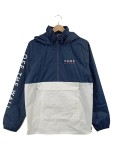 Vorschaubild 1 von Off The Wall Windbreaker Jacke Herren Blau Weiß Gr. 50 L Kapuze