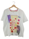 Vorschaubild 1 von Damen T-Shirt Love Letter Print Gr. 40 Weiß Baumwolle