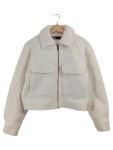 Vorschaubild 1 von Damen Fleecejacke Kurzjacke Beige Gr. 34 XS Casual