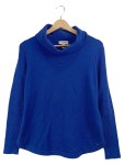 Vorschaubild 1 von Damen Pullover Rollkragen Rippstrick Blau Gr. 38 M
