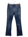 Vorschaubild 4 von Bootcut Jeans Damen Blau Gr. W26/36/S Baumwolle Uni Casual Freizeit Logo