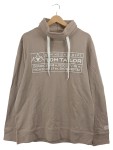 Vorschaubild 1 von Herren Pullover Beige Gr. 52 XL Logo-Print Rollkragen Casual
