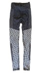 Vorschaubild 4 von Damen Leggings Sport Fitness Hose gemustert Schwarz Gr. XS