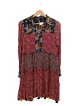 Vorschaubild 1 von Woman Sommerkleid Midikleid Mehrfarbig Blumenmuster Quasten Gr. 38