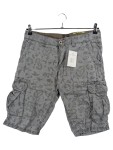 Vorschaubild 1 von Herren Cargo Shorts Grau Florales Muster Gr. 48 W32 M